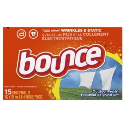 Bounce Dryer Sheets Outdoor Fresh; 15 Count; 15 Per Case