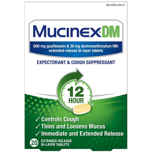 Mucinex Dm Tablets; 20 Each; 24 Per Case