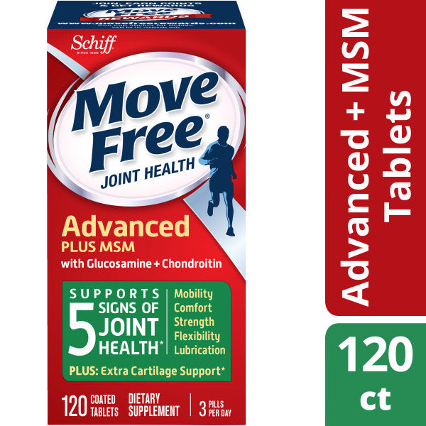Move Free Supplement Advanced Joint Health; 120 Each; 3 Per Box; 4 Per Case