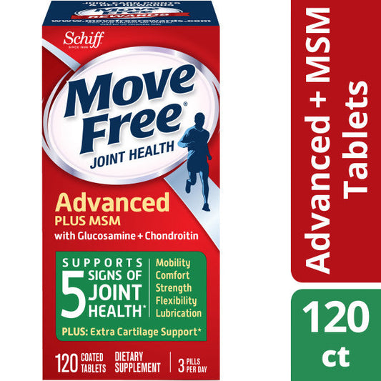 Move Free Supplement Advanced Joint Health; 120 Each; 3 Per Box; 4 Per Case
