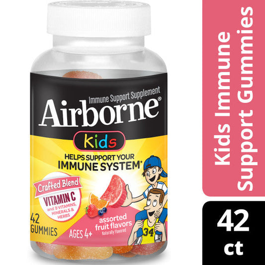 Airborne Gummies Immune Support For Kids; 42 Each; 3 Per Box; 4 Per Case - High Mart Wholesale