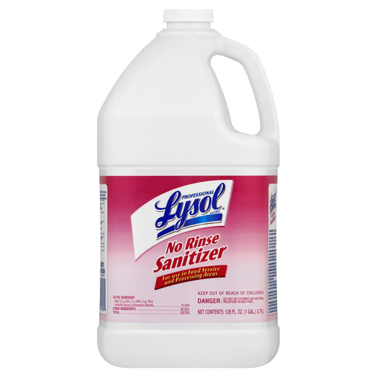 Lysol Sanitizer Container; 1 Gallon; 4 Per Case