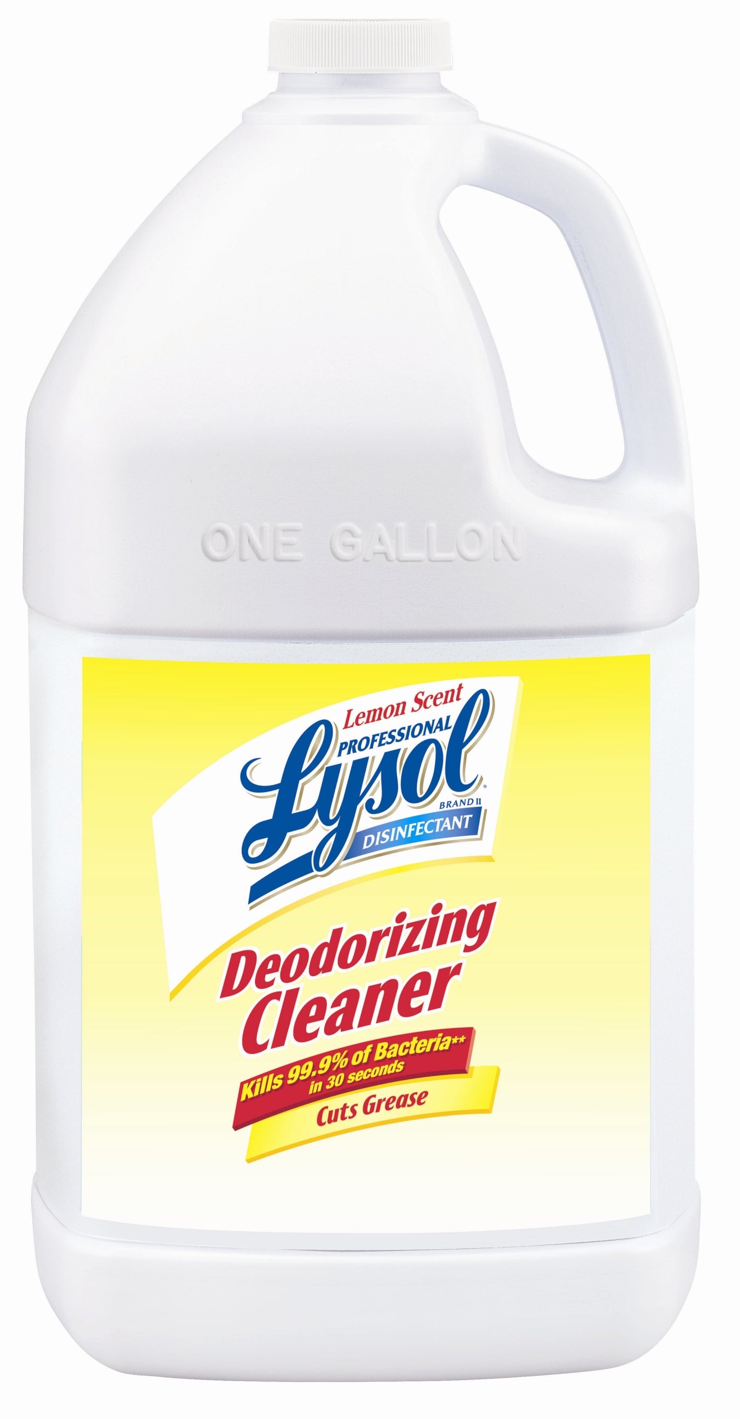 Lysol Disinfectant Deodorizing Cleaner Lemon Scent; 1 Gallon; 4 Per Case