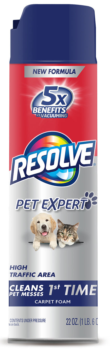 Resolve .Pet High Traffic Foam Carpet Cleaner; 22 Ounces; 12 Per Case