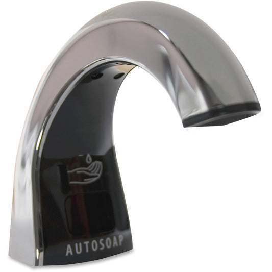 Rubbermaid Commercial Products One Shot Soap Dispenser Black/Chrome; 1 Count; 4 Per Case - High Mart Wholesale