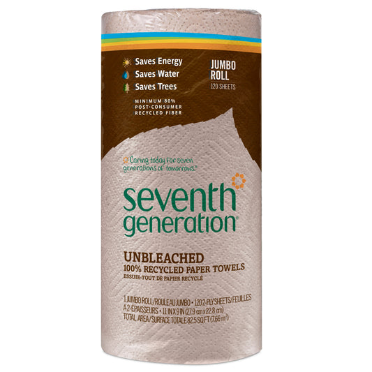 Seventh Generation Paper Towel Brown; 120 Count; 30 Per Case - High Mart Wholesale