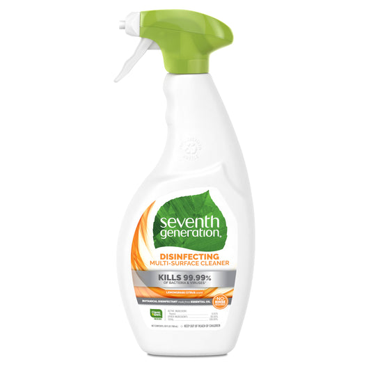 Seventh Generation Cleaner Disinfectant Lemongrass Citrus; 26 Fluid Ounce; 8 Per Case - High Mart Wholesale