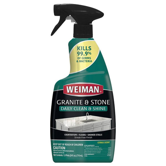 Weiman Products Granite Clean & Polish Trigger; 24 Fluid Ounces; 6 Per Case - High Mart Wholesale