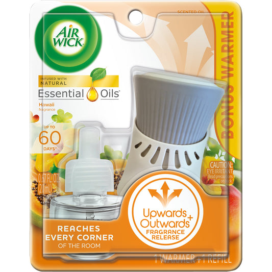 Airwick Scented Oil Starter Kit Papaya & Hibiscus; 20 Milileter; 6 Per Case - High Mart Wholesale