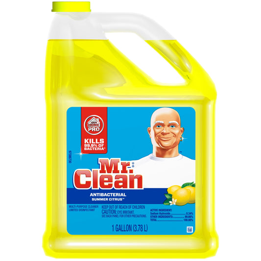 Mr. Clean Antibacterial Surface Cleaner Home Pro Summer Citrus; 1 Gallon; 4 Per Case