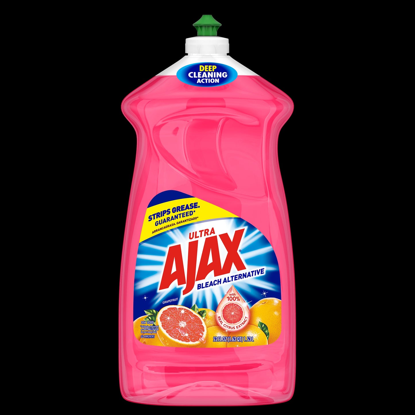 Ajax Dishwashing Liquid Grapefruit With Bleach; 28 Fluid Ounces; 9 Per Case