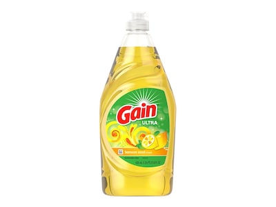 Gain Ultra Dishwashing Liquid Dish Soap Lemon Zest; 21.6 Fluid Ounces; 10 Per Case