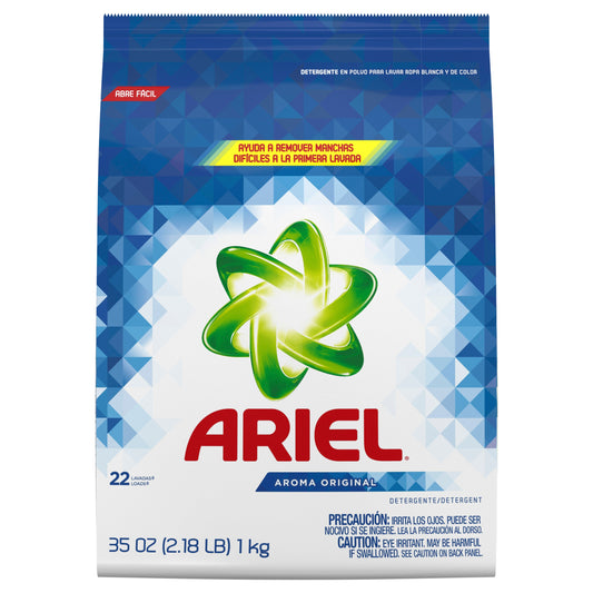 Ariel Detergent Powdered Regular Bag; 2.18 Pounds; 9 Per Case