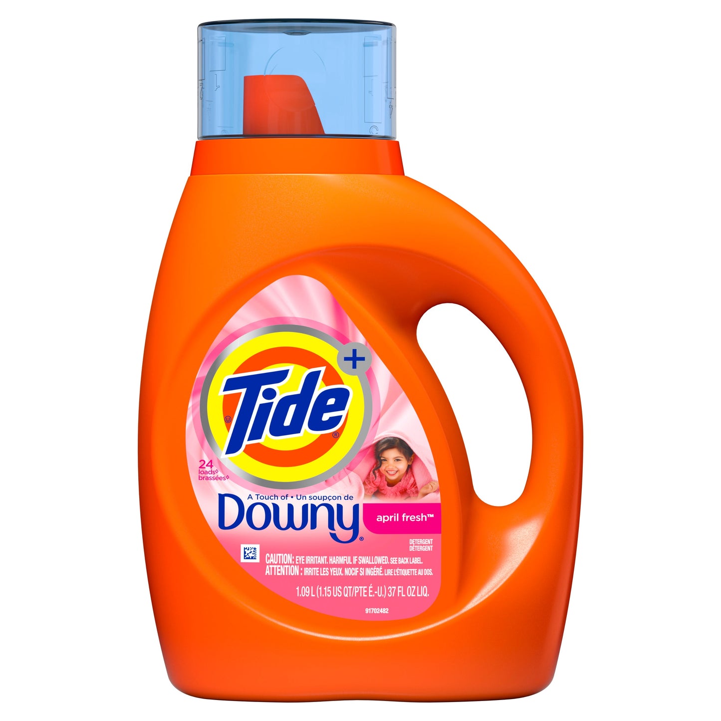 Tide Liquid With Downy April Fresh Laundry Detergent; 37 Fluid Ounces; 6 Per Case