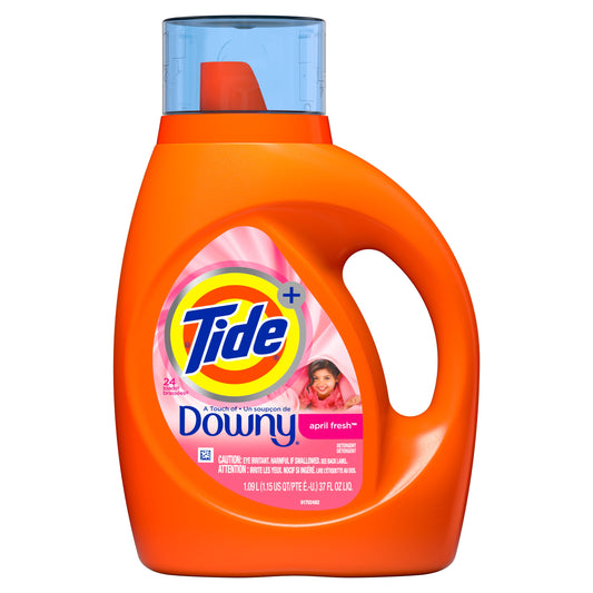 Tide Liquid With Downy April Fresh Laundry Detergent; 37 Fluid Ounces; 6 Per Case