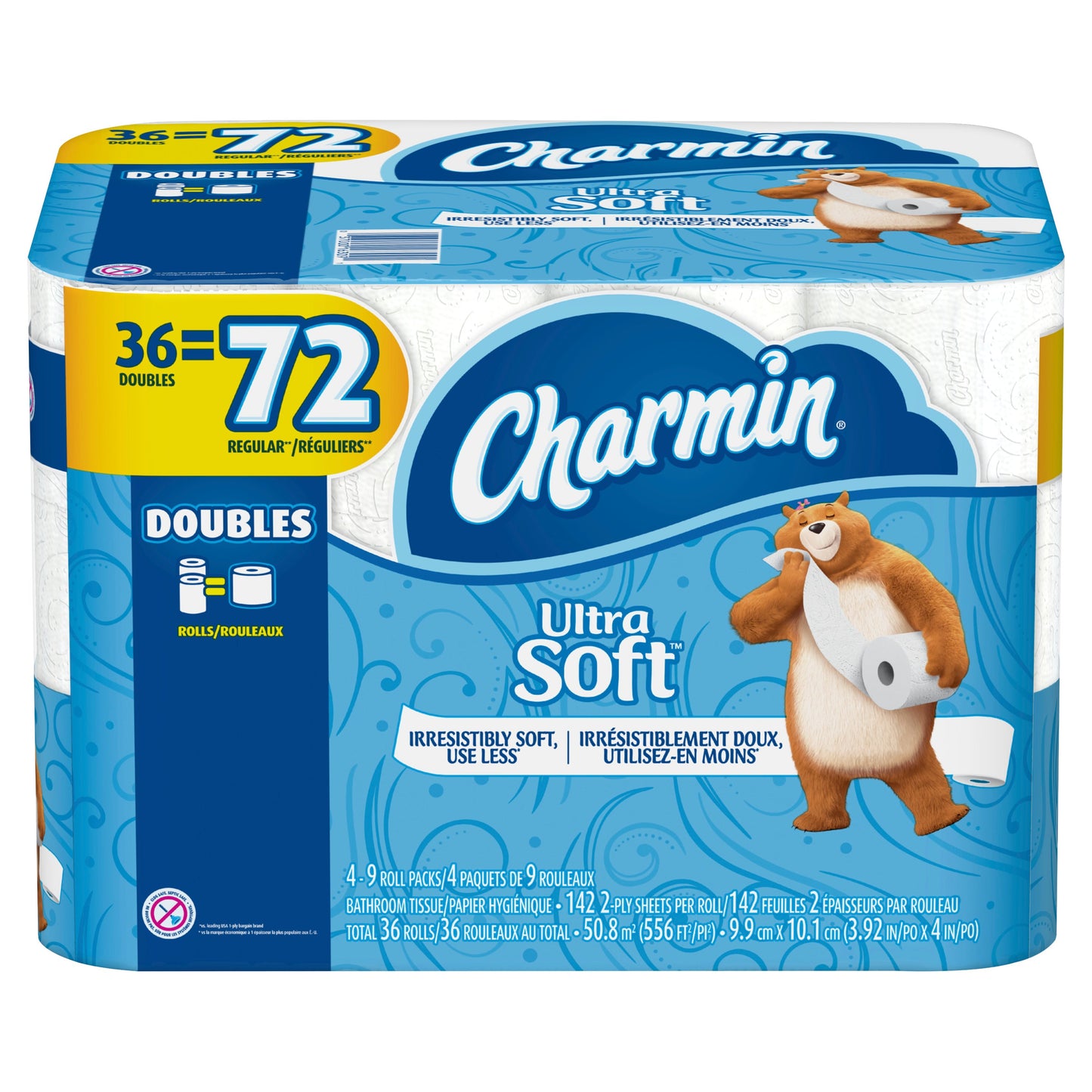 Charmin Charmin Ultra Soft 2 Ply Unscented; 556 Square Foot; 1 Per Case