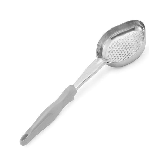 Vollrath Stainless Steel Oval Perforated Spoodle Gray Handle; 1 Each