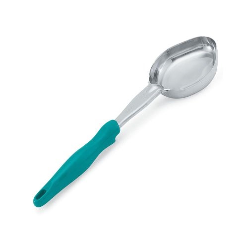 Vollrath 6 Ounce Oval Teal Handle Spoodle; 1 Each