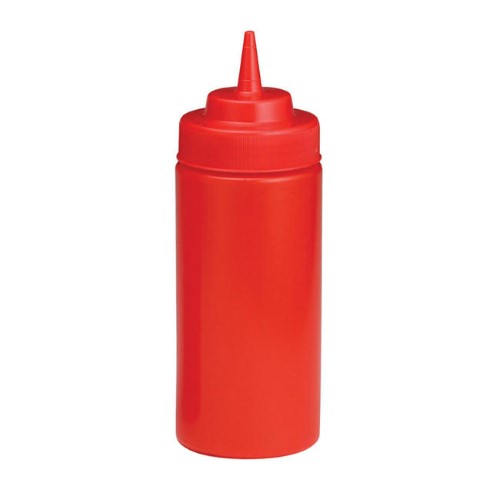 Tablecraft Dispenser Wide Mouth Red 16 Ounce; 24 Each; 1 Per Case - High Mart Wholesale