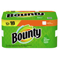 Bounty Base Paper Towel 2 Ply Regular Roll White; 12 Count; 1 Per Case