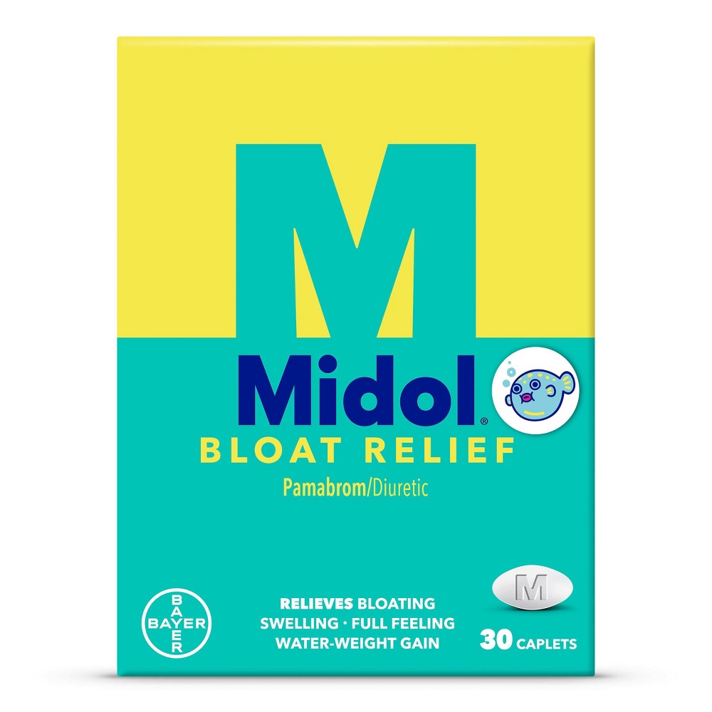 Midol Bloat Relief Blister; 30 Piece; 3 Per Box; 12 Per Case - High Mart Wholesale