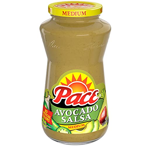 Pace Medium Avocado Salsa Jar; 15.6 Ounces; 12 Per Case - High Mart Wholesale