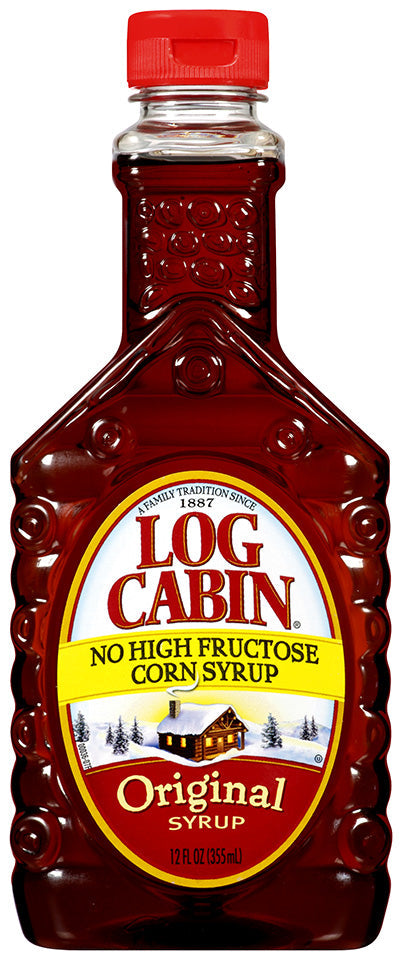 Log Cabin Original Syrup Bottle; 12 Fluid Ounce; 12 Per Case - High Mart Wholesale