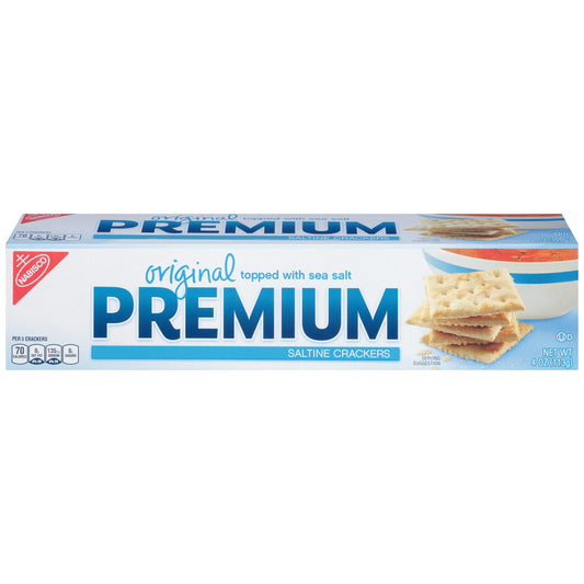 Premium Nabisco Saltine Crackers; 4 Ounces; 12 Per Case - High Mart Wholesale