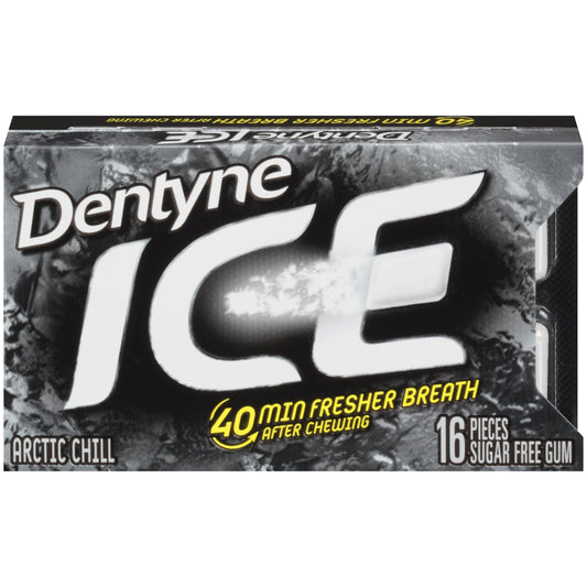 Dentyne Artic Chill Single Ace Gum; 16 Count; 9 Per Box; 18 Per Case