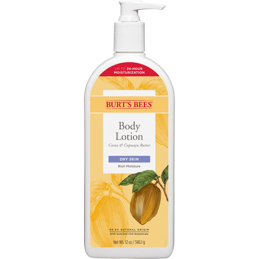 Burt's Bees Body Lotion Cocoa Butter; 12 Ounces; 3 Per Box; 4 Per Case