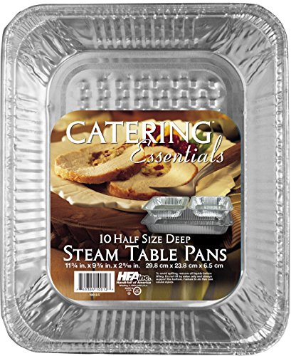 Handi-Foil Pan Half Size Deep Steam Table; 10 Each; 12 Per Case - High Mart Wholesale