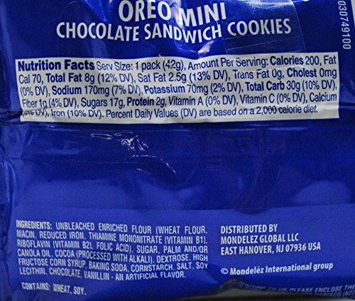 Oreo Mini Cookie; 1.5 Ounce; 60 Per Case - High Mart Wholesale