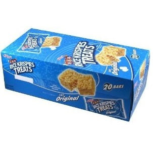 Kellogg Original Square Rice Krispies Treats; 1.3 Ounces; 20 Per Box; 4 Per Case