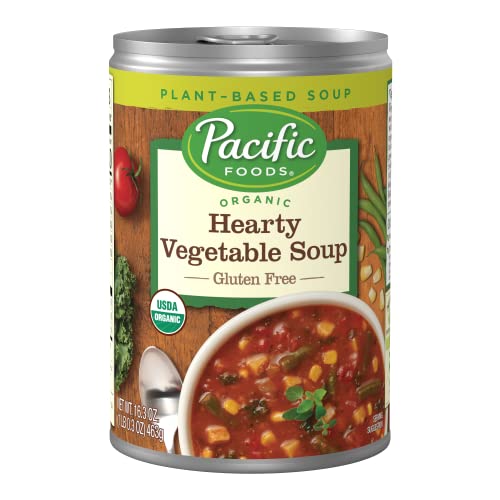 Pacific Foods Organic Hearty Vegetable Soup; Vegan Soup; (Case Of 12); 16.3 Ounce; 12 Per Case - High Mart Wholesale