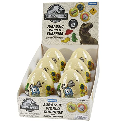 Frankford Candy Jurassic World Surprise Egg; 2 Ounces; 6 Per Box; 8 Per Case - High Mart Wholesale
