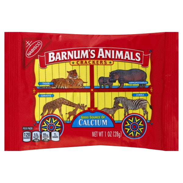 Barnum Nabisco Animal Crackers Multipack; 1 Ounce; 12 Per Box; 4 Per Case - High Mart Wholesale