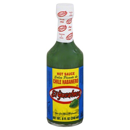 El Yucateco Green Chile Habanero Hot Sauce Bottle; 8 Fluid Ounce; 12 Per Case - High Mart Wholesale