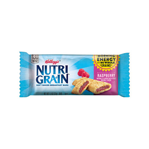 Kellogg's Nutri-Grain Raspberry Cereal Bars; 1.3 Ounces; 16 Per Box; 3 Per Case