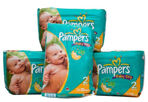 Pampers Diapers Regular Size 2; 34 Count; 4 Per Case