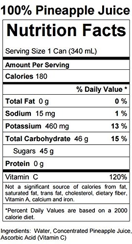 Bluebird Juice Pineapple; 11.5 Fluid Ounces; 24 Per Case - High Mart Wholesale