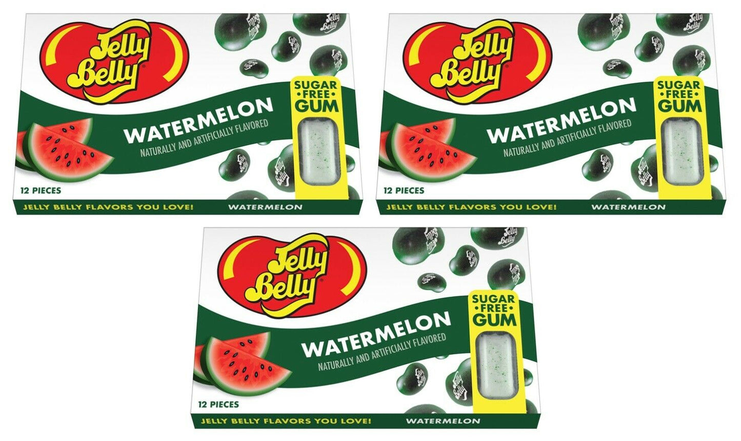 Jelly Belly Sugar Fr Sugar Free Gum Watermelon; 0.6 Ounces; 12 Per Box; 12 Per Case - High Mart Wholesale