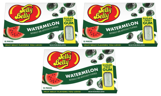 Jelly Belly Sugar Fr Sugar Free Gum Watermelon; 0.6 Ounces; 12 Per Box; 12 Per Case - High Mart Wholesale