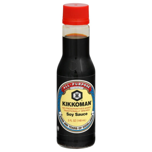 Kikkoman Soy Sauce Bottle; 148 Milliliter; 12 Per Case - High Mart Wholesale