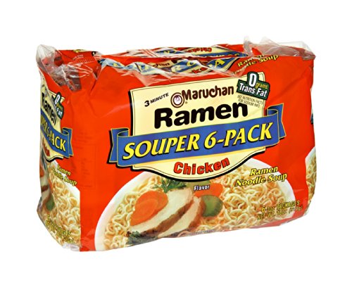 Ramen Souper 6 Pack Chicken Flavored Ramen Noodle Soup; 18 Ounces; 4 Per Case - High Mart Wholesale