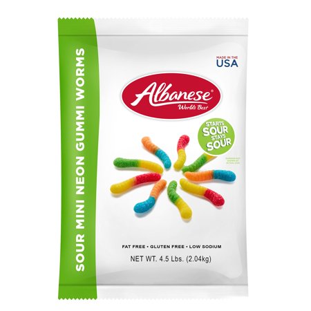 Albanese Sour Mini Neon; 4.5 Pounds; 4 Per Case - High Mart Wholesale