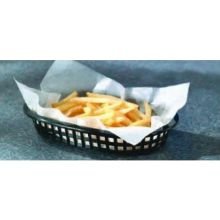 Tablecraft 8.5 Inch X 6 Inch X 1.5 Inch Black Oval Basket; 36 Each; 1 Per Case - High Mart Wholesale