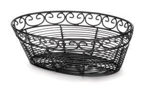 Tablecraft Basket Oval Black 10X6.5X; 6 Each; 1 Per Case - High Mart Wholesale