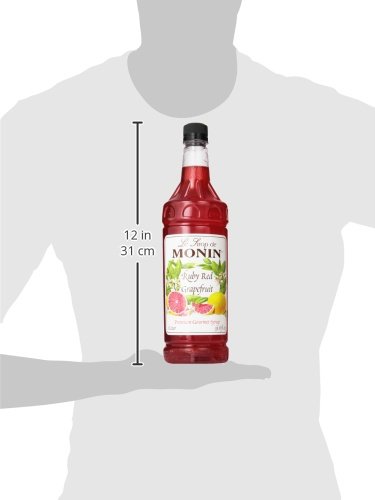 Monin Ruby Red Grapefruit Syrup; 1 Liter; 4 Per Case - High Mart Wholesale