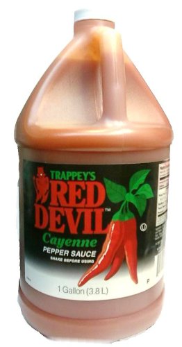 Trappey Red Devil Cayenne Pepper Hot Sauce Bulk; 1 Gallon; 4 Per Case - High Mart Wholesale