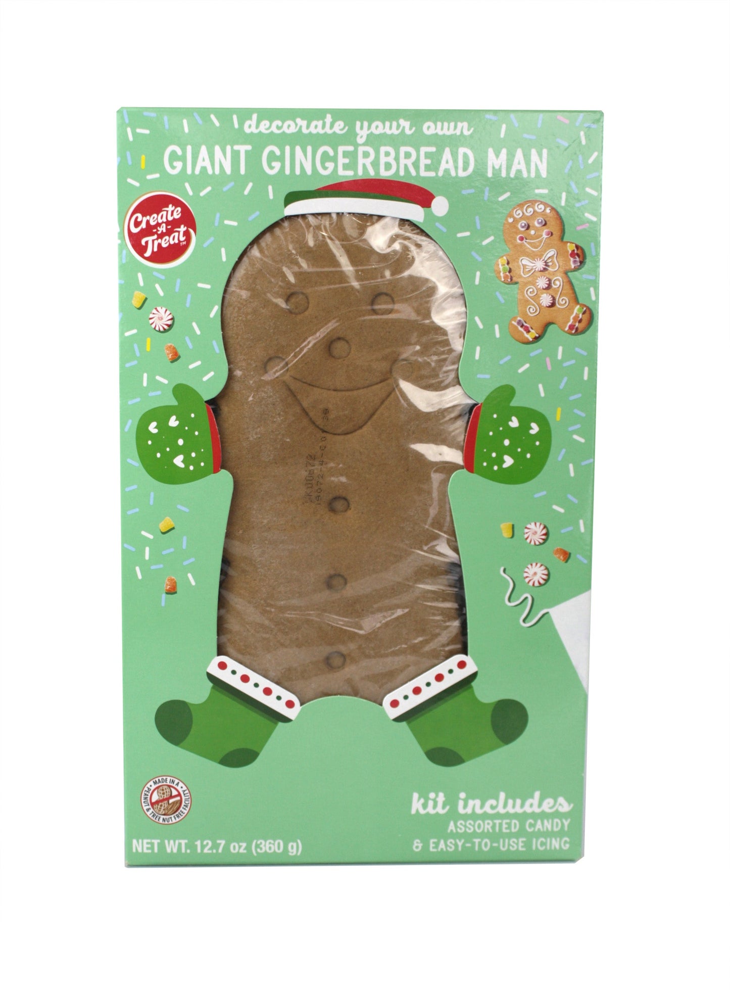 Create A Treat Cat Giant Gingerbread Man Cookie Kit; 12.7 Ounces; 12 Per Case - High Mart Wholesale